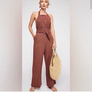 Free People It’s That One Thing Halter Jumpsuit